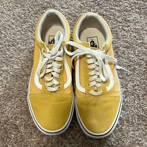 Vans Old Skool Golden Yellow Shoes. Size W9, M7.5